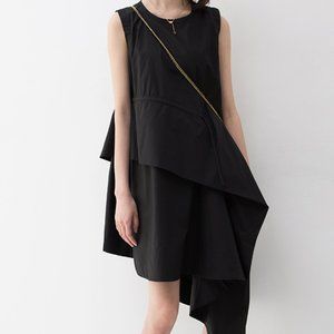 Asymmetrical black dress